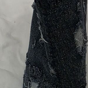 Blue Distressed Denim Bootie